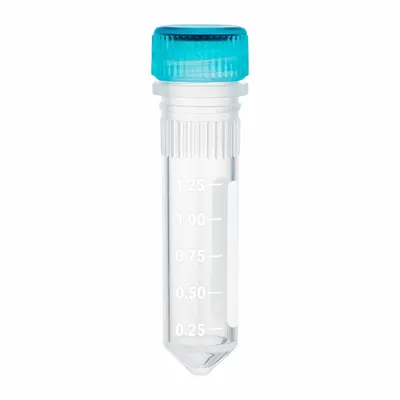 OEM Microcentrifuge Tube, Polypropylene, 2 mL, Conical Bottom, Screw Cap - Plastic Microcentrifuge Tubes