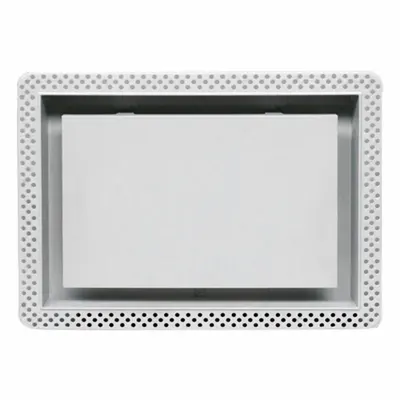 FITTES Wall/Ceiling Register: Wall, 5 3/4 in H, 11 3/4 in W, Decorative, Uncoated - Sidewall/Ceiling Registers