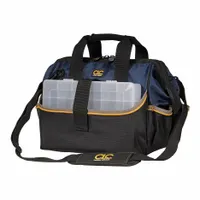CLC Tool Bag: 15 in W x 10 in D x 12 in H, Black, Polyester, 23 Pockets, 10 Inside Pockets (MPN 1139)