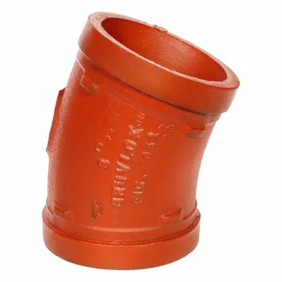 GRUVLOK 22 1/2° Grooved Pipe Elbow, 6 in x 6 in - Grooved Pipe Fittings