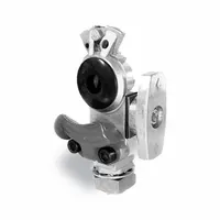Gladhand: 3/8 in Port Size, Aluminum, 90°, Includes Shut Off, 3/8"-18 Thread Size (MPN 035095)