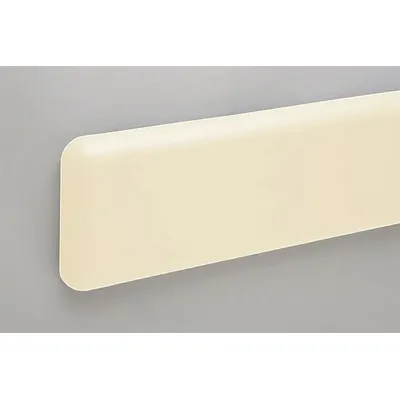 PAWLING PETG Crash Rail & Bumper Guard, Ivory, 6 in H x 12 ft L - PETG Crash Rails & Bumper Guards