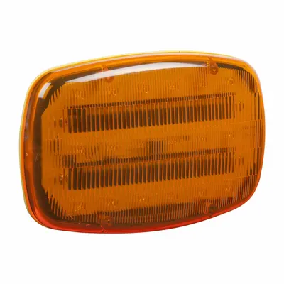 GROTE 79203-5 Amber/Red LED Magnetic Mount Warning Light - Vehicle Perimeter Flashing Warning Lights