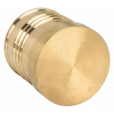 ZURN QQP7GX Crimp-On Brass Barbed Tube Fitting Plug, 1-1/2 in ID - Crimp-On Brass Barbed Tube Fittings