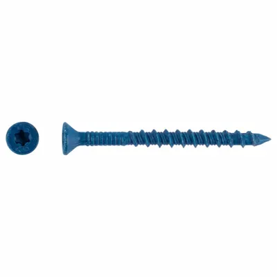 TAPCON Flat-Head Screw Anchor, 3/16 in Dia, Steel, Torx Drive, 100-Pack - Flat-Head Screw Anchors