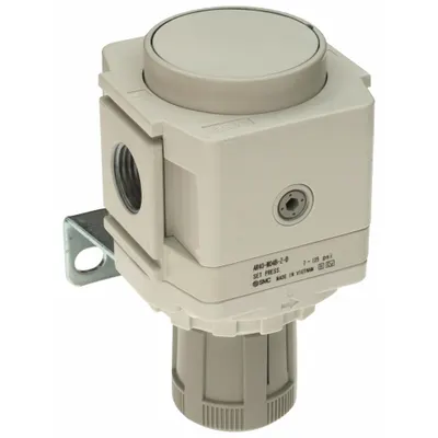 SMC Regulator: Die-Cast Aluminum, 1/2 in NPT, 7.251887 psi to 123.2821 psi - SMC FRL Air Regulators