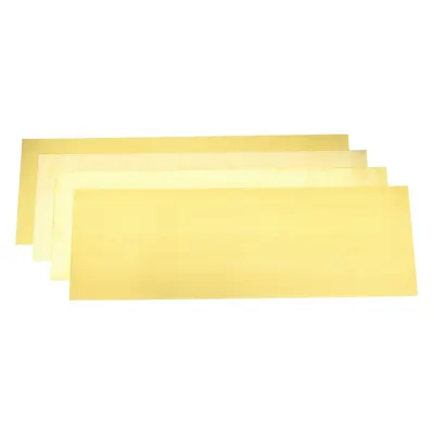 PRECISION BRAND Brass Shim Stock Assortment, 12 Pieces, Inch, Grade 260, Plain - Shim Stock Assortments