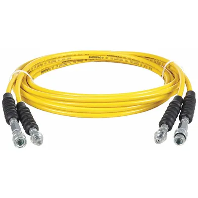 ENERPAC Twin Hydraulic Hose Assembly: 1/4 in ID, F Coupler x M Coupler, 20 ft Lg - Enerpac Twin-Line Hydraulic Hose Assemblies for Torque Wrenches