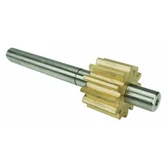 This gear and shaft assembly is designed for use in rotary gear pumps and power transmission systems. It transmits rotary motion and torque in applications such as material handling and conveyor systems. Compatible with DAYTON equipment and replaces model 4KHH6.