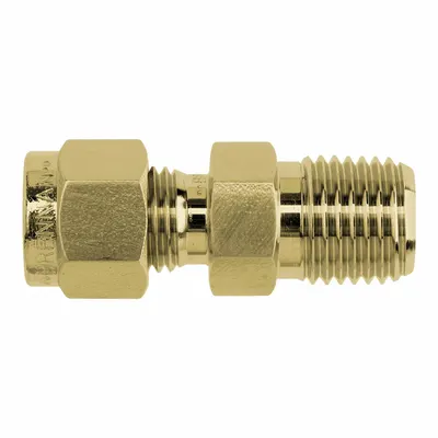 BRENNAN INDUSTRIES N2404-06-08-B Clean & Bagged Double-Ferrule - Clean & Bagged Double-Ferrule Brass Compression Fittings