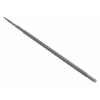 Round chain-saw file, 8 inches long with a 5/32-inch diameter and width, featuring a bastard cut. Designed for sharpening chainsaw teeth to restore cutting edges on saw chains