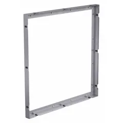 This square wall bracket is designed for wall-mounting upblast or downblast belt-drive exhaust fans. Constructed from galvanized steel with a 22-inch square base, it includes a hardware kit for installation. Compatible with fan models 140-160, it provides a stable mounting solution for industrial ventilation systems.