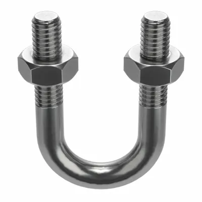 Standard U-Bolt: 3/8"-16 Thread Size, For Pipe Size 1/2 in, 2 1/4 in Inside Ht - Standard U-Bolts