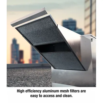 CANARM Belt-Drive Filtered Supply Fan, 1,600 cfm, 1/2 hp, Roof - Belt-Drive Filtered Supply Fans with Drive