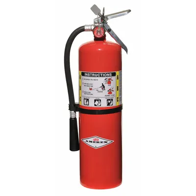AMEREX B456 Class ABC Fire Extinguisher, 10 lb, 4A:80B:C, Monoammonium Phosphate - Class ABC Fire Extinguishers