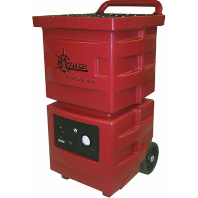 NOVATEK Air Scrubber: Polyethylene, Negative Air Pressure/Particulate Filtration - Heavy-Duty Steel Negative Air Machines