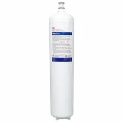 This 3M quick-connect water filter is designed for drinking fountains and beverage machines. It features activated carbon media that reduces chloramine, improving taste and odor. With a flow rate of 5 gpm and a capacity of 54,000 gallons, it measures 5 inches in height and 5 1/8 inches in diameter.