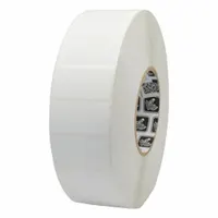 ZEBRA Barcode Printer Labels: 2 in Label Wd, 1 in Label Ht, White, 3 in Core Dia., Gloss, Acrylic (MPN 10008512)