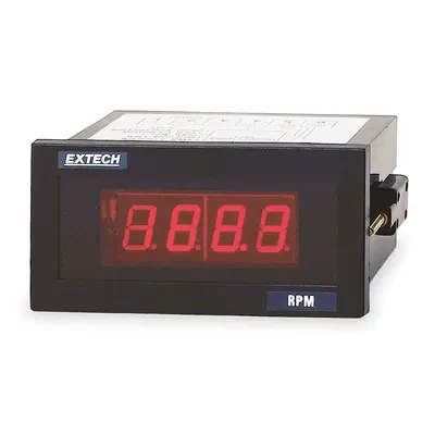 EXTECH 461950 Panel Mount Tachometer, 5-99,990 RPM, 0.05% Accuracy - Panel Mount Tachometers