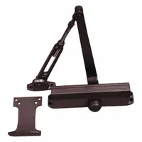 FALCON Door Closer: Parallel Mounting Type, Grade 2 - Medium Duty, Bronze, 9 1/16 in Lg, 3 1/8 in Wd (MPN SC61A HWPA DKB SLIM)