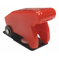 Toggle switch with integrated switch guard for preventing accidental activation. Suitable for controlling electrical circuits in fleet and vehicle maintenance applications, including heavy-duty trucks, buses, and off-road equipment