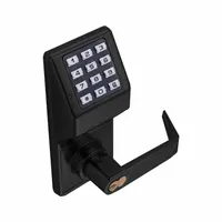 This electronic keyless lock provides keypad access control and includes a solid brass 6-pin tumbler cylinder key override pinned 5. It is ADA compliant, making it suitable for commercial and institutional doors requiring accessible entry solutions