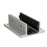 Linear Bearing: 25 Series, 100 mm L x 74.2 mm W x 31.3 mm H, Silver, Double Flanged, Std, Anodized (MPN 25-6426)