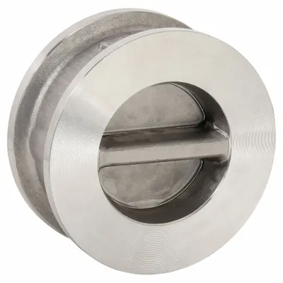 KECKLEY Check Valve: Double Disc, Inline Valve Body, 5 in Pipe Size, Wafer - Stainless Steel Double-Door Wafer Check Valves