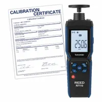 REED INSTRUMENTS Combination Contact: +/-(0.02% rdg. + 1 dgt.) RPM Accuracy, 0.01 rpm, 0.1 rpm/1rpm (MPN R7110-NIST)