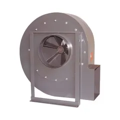 Belt-drive blower with included drive pack, featuring a 19 1/8-inch wheel. Delivers 3,345 cfm at 4 inches static pressure, with a maximum static pressure of 8 inches wc. Powered by an open dripproof motor rated for 230/460V AC. Suitable for industrial ventilation, ducted exhaust, and process cooling applications.