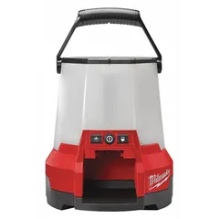 This site light delivers up to 4,400 lumens with three selectable modes. It operates on 18V DC and has a maximum height of 10 1/2 inches. Suitable for construction, maintenance, and industrial work areas requiring portable illumination.