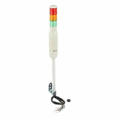 SCHNEIDER Tower Light Assembly: 3 Tier, Green/Orange/Red, Sounder Tier Included - Three-Tier Tower Light Assemblies