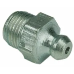 Grease fitting for injecting lubricant into bearings and joints of industrial machinery. Sold as a 2-pack. Compatible with Dayton equipment.