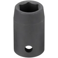 This 1/2" drive impact socket is designed for use with impact wrenches to tighten or loosen metric fasteners. The 13 mm, 6-point configuration provides a secure grip on bolts and nuts. Its manganese phosphate finish offers corrosion resistance. Suitable for automotive, industrial, and maintenance applications.