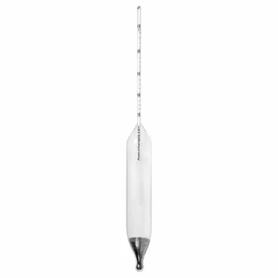VEE GEE Alcoholometer: Alcohol Proof Plain Form, 75/95% Range, 0.2% Scale Divisions - Alcoholometers
