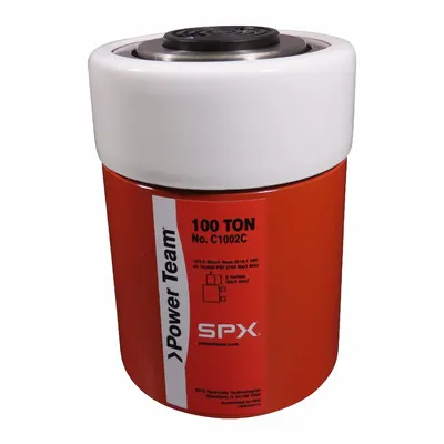 POWER TEAM Hydraulic Cylinder: Single Acting, 100 ton Nominal Capacity - General Purpose Rams