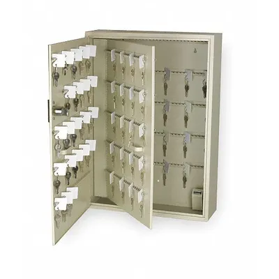 OEM Key Control Cabinet: 500 Key Capacity, Single Key Lock, Steel, Beige, 25 1/4 in Ht - Key Cabinets with Key Lock
