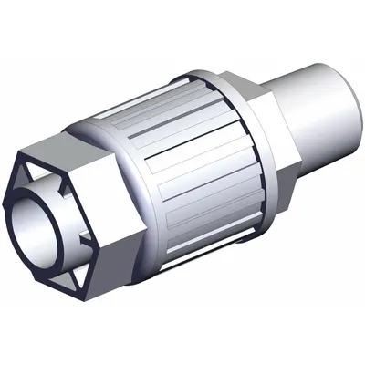 SMC LQ3H4B-MN PFA Compression Tube Fitting, 3/8 in NPT x 1/2 in OD - PFA Compression Tube Fittings