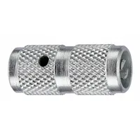 This steel tool combines a tire deflator and valve core remover in a single 5-inch design. It is used for deflating tires and removing valve cores during tire service and maintenance