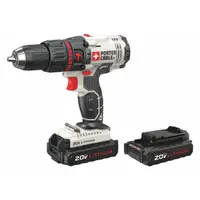 PORTER CABLE Hammer Drill: 20V DC, Premium, 1/2 in Chuck, 2 Speeds, 22.1 ft-lb, 25,500 bpm (MPN PCC621LB)