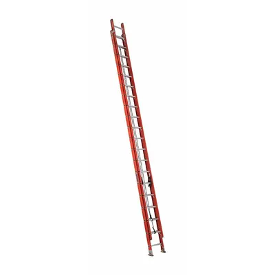 LOUISVILLE LADDER FE3240 Non-Conductive Fiberglass Extension Ladder - Non-Conductive Fiberglass Extension Ladders