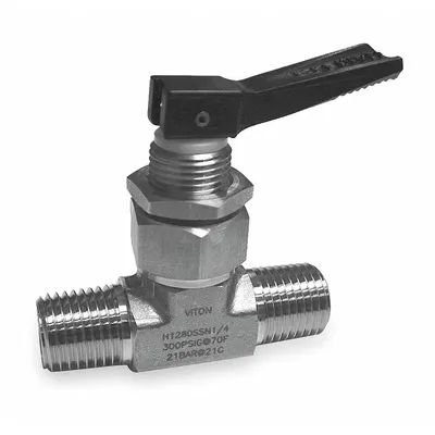 HAM-LET H-1280-SS-N-1/8 Straight-Body Toggle Valve - Straight-Body Toggle Valves