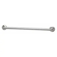 BRADLEY Wall Grab Bar: Straight, 36 in Lg, 1 1/4 in Dia, Stainless Steel, Satin, BRADLEY (MPN 8320-001360)