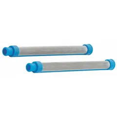 This 100-mesh spray gun filter removes particles from paint before it reaches the spray tip. It is designed for use with GRACO model 311316A and is suitable for industrial painting applications.