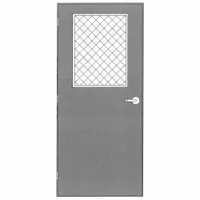 Security Door with Frame: Rectangle Window, 85 1/2 in Door Opening Ht, 38 5/8 in Door Opening Wd (MPN T83070304L2230WIN)
