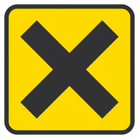 Traffic Sign: 12 in x 12 in Nominal Sign Size, Aluminum, 0.063 in, W2-1 MUTCD, Engineer (MPN G-1973-EG_12x12)
