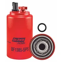 BALDWIN FILTERS Fuel Filter: Spin-On, 3 11/16 in Outside Dia, 1"-14 Thread Size, Cellulose, Case IH (MPN BF1385-SPS)