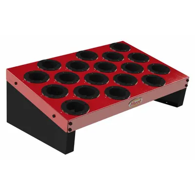 HUOT CNC Tool Platform: For BT50/CAT50 Taper, 18 Compartments - Bench-Mount CNC Toolholder Racks