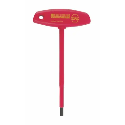 WIHA Hex Key: 0 Ball Ends, 8 mm Tip Size, Metric, Short, Chrome Vanadium Molybdenum - Insulated Hex Keys