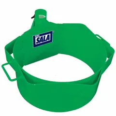 This clamp-on aluminum base is designed for mounting on 25.5-inch manways as part of a davit system. It serves as a confined-space base compatible with a lower mast extension, providing a secure anchor point for entry and retrieval operations.